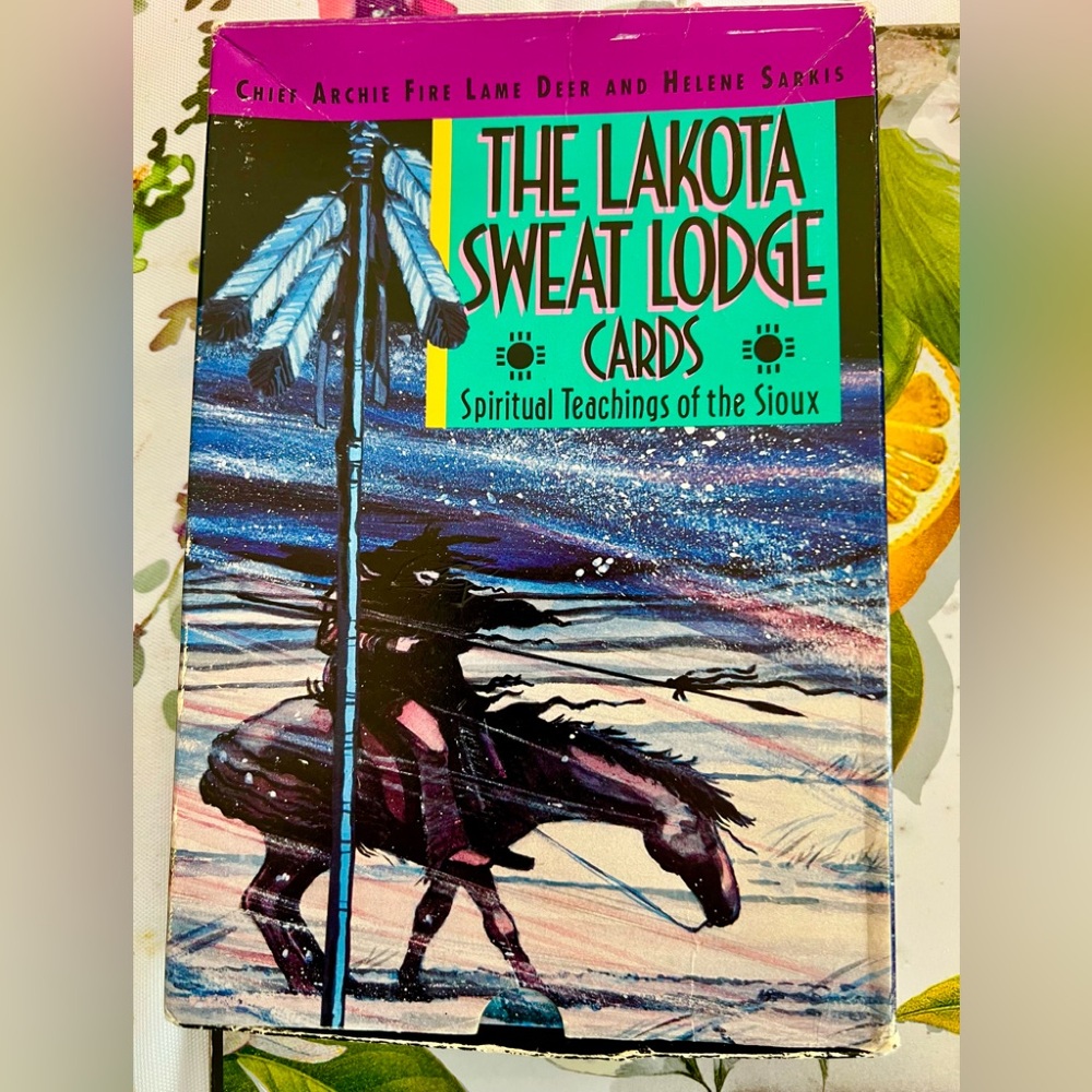 LAKOTA SWEAT LODGE Cards and Book/Complete Vintage Set